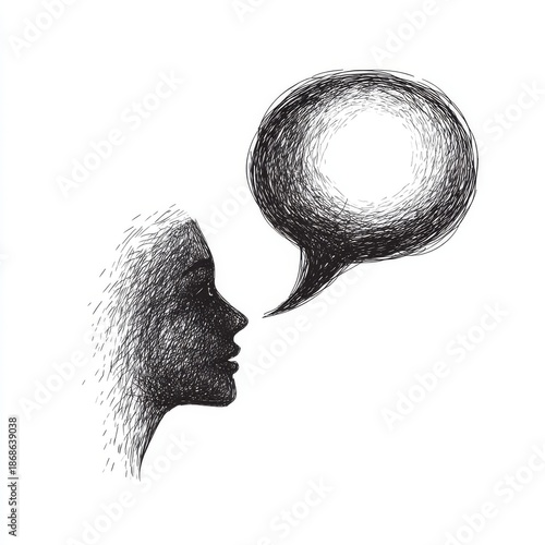 Modern silhouettes of a couple convey a sense of intellectual discussion and mutual comprehension in a contemporary setting