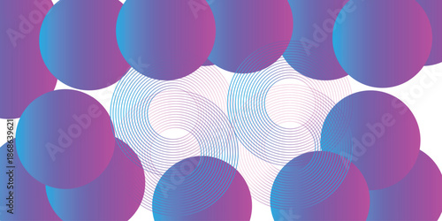 Abstract background Multicolored  design. Fluid gradient circle shapes composition. Futuristic designI llustrations Vectors