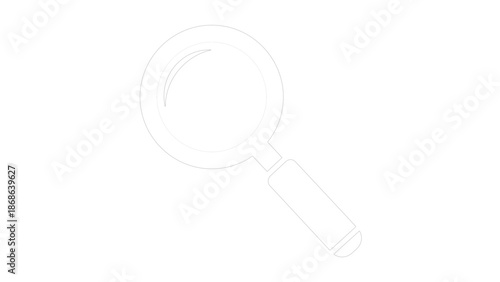 Magnifying Glass with Detailed Texture on Dark Surface