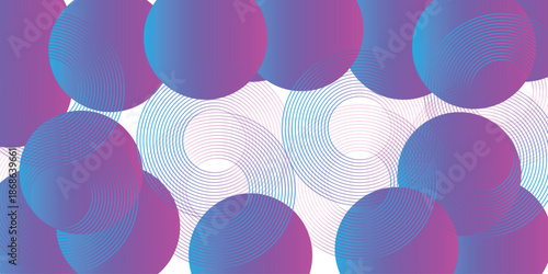 Abstract background Multicolored  design. Fluid gradient circle shapes composition. Futuristic designI llustrations Vectors
