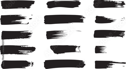 Masking Tape Black Grunge Set