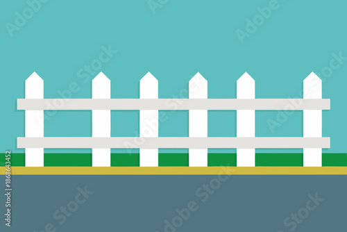 white fence