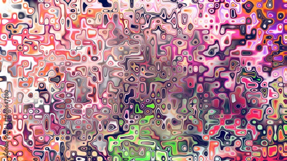 Fototapeta premium Abstract organic cellular texture with soft purple and pink tones, fluid mosaic pattern and dreamy digital surface
