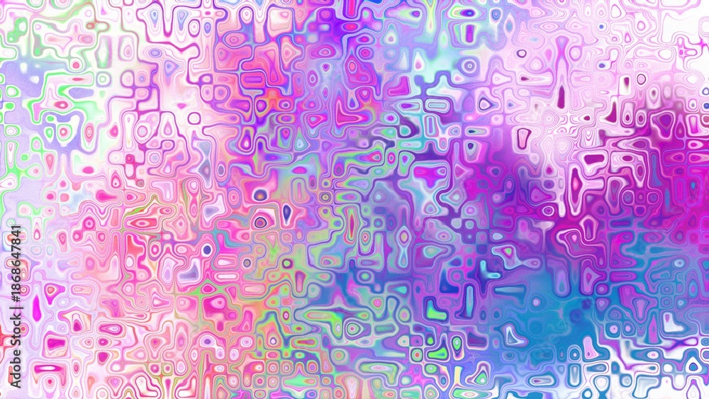 Obraz premium Abstract organic cellular texture with soft purple and pink tones, fluid mosaic pattern and dreamy digital surface