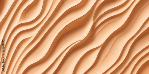 Smooth flowing gold silk sand texture background with luxury golden fabric waves and shiny liquid satin curves for a soft textile material design