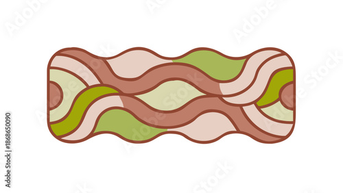 Vibrant sunrise over a colorful campground Vector