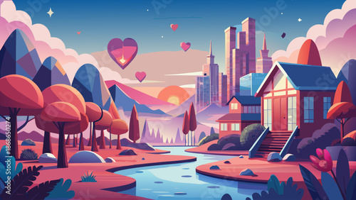 Divine serenity: the radiant blue goddess amidst celestial splendor Vector