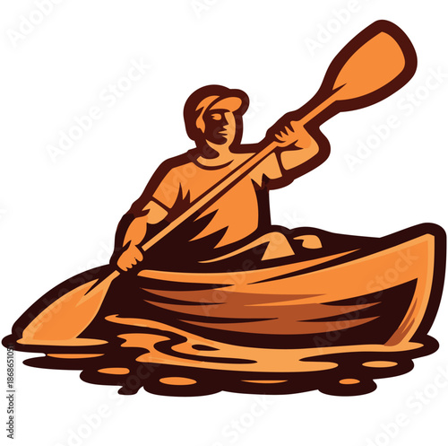 vector illustration of a boat