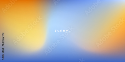 Abstract pastel gradient sunny weather sky colors. Blurred blue and orange gradient colors. Soft pastel rainbow colors. Sunset or sunrise background