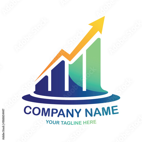 Startup accelerator logo, upward growth symbol, modern flat design, inspirational and professional tone