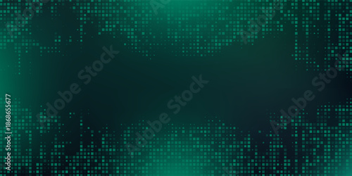 Technology digital futuristic internet network connection dark black background, green abstract cyber information communication, Ai big data science, innovation future tech line. eps10