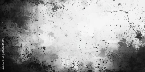 Grungy aged metal and concrete wall background with a vintage rusted texture featuring a rough dirty paint surface on a gray industrial material backdrop