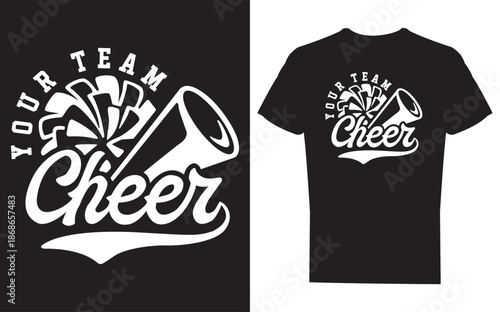 Team cheer sports illustration silhouette