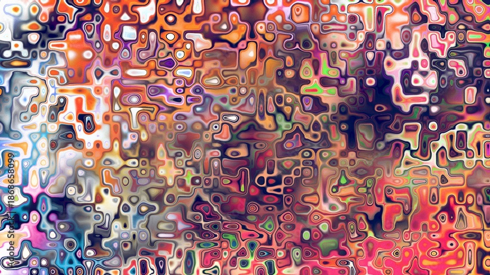 Fototapeta premium Abstract organic cellular texture with soft purple and pink tones, fluid mosaic pattern and dreamy digital surface