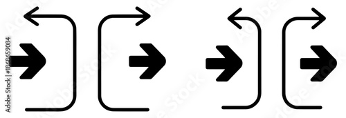 enter exit login logout icon