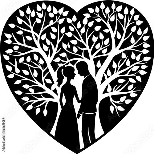 Couple isolated on white background Vector