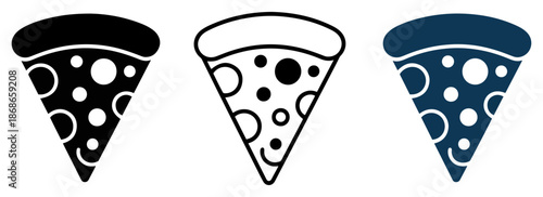pizza slice fast food icon