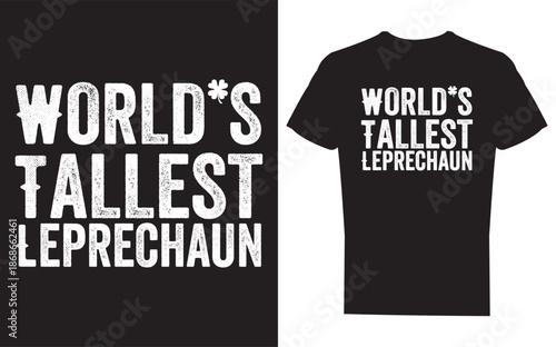 World's Tallest Leprechaun Vector file on white background
