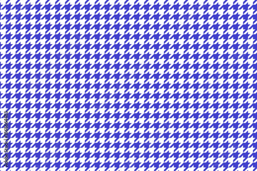 青と白の千鳥格子パターン背景