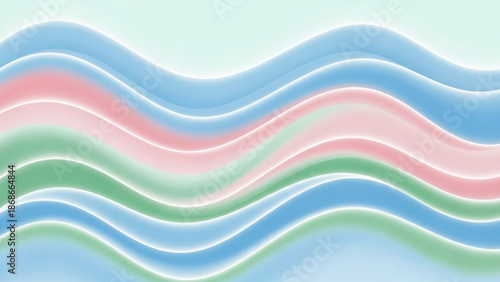 Vibrant wavy lines in pastel colors for modern design projects