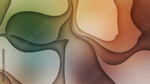 Vibrant abstract art with colorful gradient waves and shapes