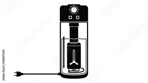 Electric blender device in flat design style isolated on white background