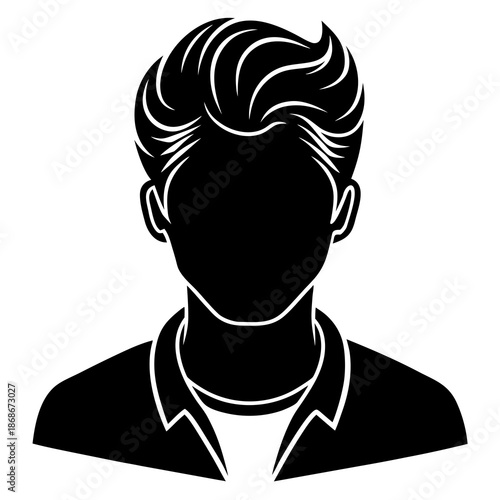 Man isolated on white background Vector