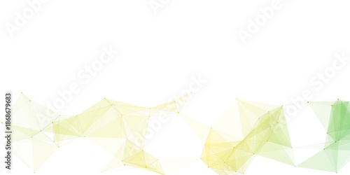 gradient network futuristic connection technology background with dots and line polygon shape. Structure molecule and communication. Template for science and technology presentation, Vector design.