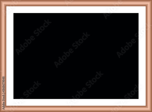 Vintage Wooden Blackboard Frame Isolated on White Background – Empty Chalkboard with Blank Space for Text – Retro School Classroom Board with Chalk, Education Concept, Old Wooden Texture Border