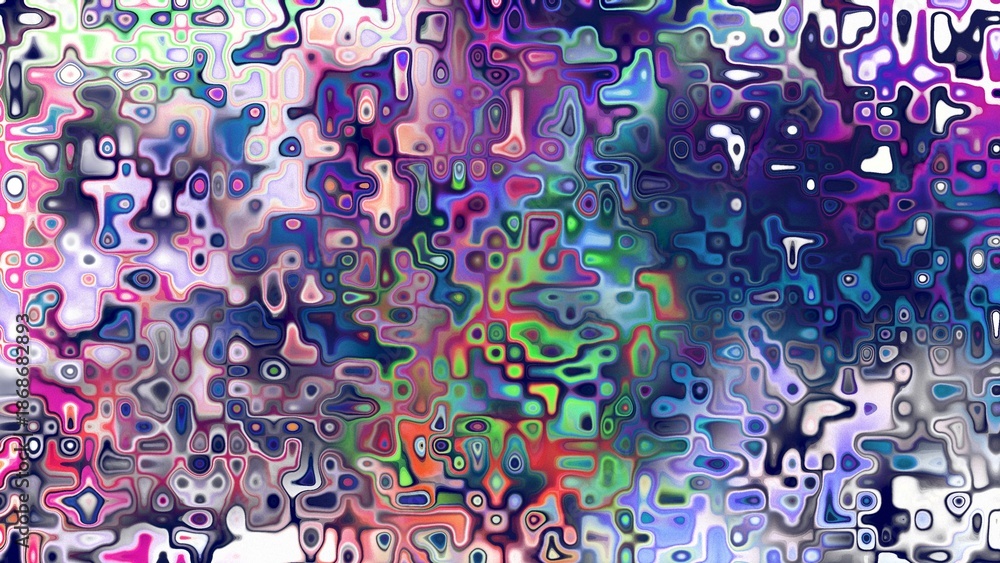 Obraz premium Abstract organic cellular texture with soft purple and pink tones, fluid mosaic pattern and dreamy digital surface