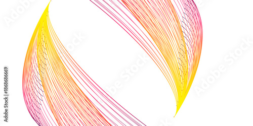 Abstract symmetrical and dynamic composition showcasing a mesmerizing abstract design that appears to be swirling. Lines of color evoke feelings of harmony, and movement.