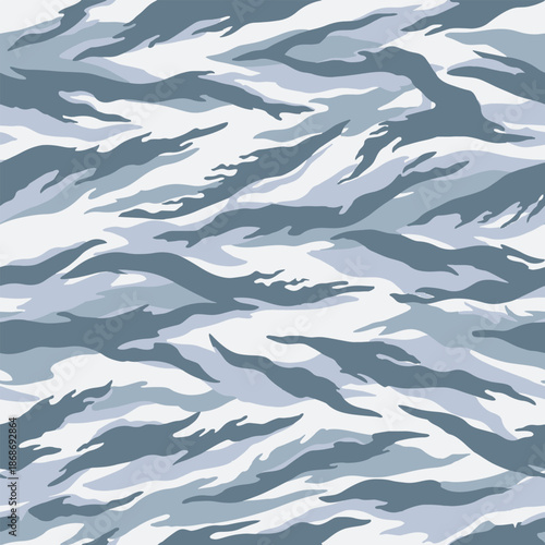 Seamless camouflage army texture, vector modern trendy pattern for print on clothes, paper, fabric. forest background