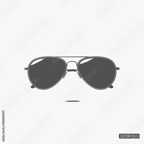 Aviator Sunglasses with Dark Lenses.