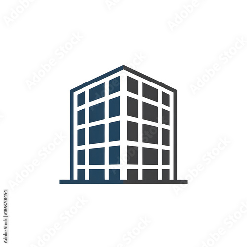 vector illustration of modern building