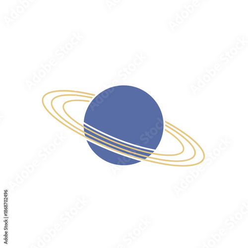 Blue Planet with Ring System.