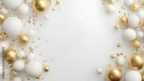 Golden Grace — Elegant Luxury Birthday Template on Matte White