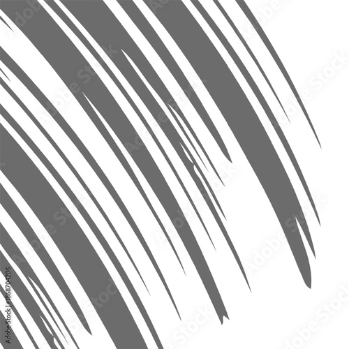 abstract set of gray brush strokes on a white background.ink or paint practice strokes,art or design perspective.
