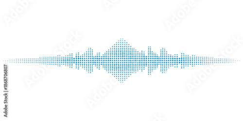 3D headphones on a blue background featuring an abstract city skyline with a financial growth bar chart and technology equalizer to represent a successful market data concept