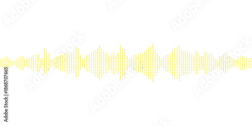 Vector illustration of wheat ears isolated on a white background integrated with a blue digital soundwave equalizer and electronic frequency pulse design
