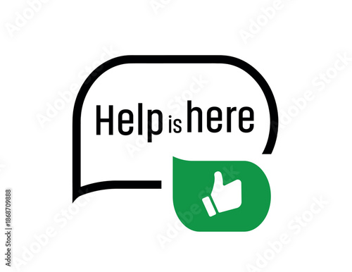 help is here text