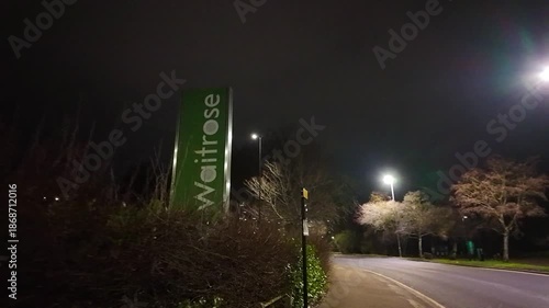 POV handheld shot walking in Bishops Stortford