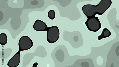 Horizontal Digital Futuristic black, khaki and pale green khaki camo flow gradient abstract background seamless loop