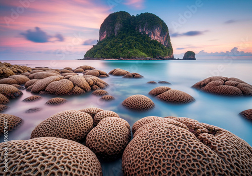 Tropical Island Sunset