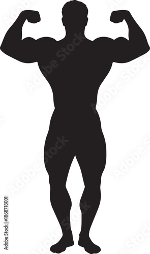 3d medical illustration of a powerful naked muscular man figure showing strong human anatomy and healthy torso chest muscles for fitness bodybuilding athlete