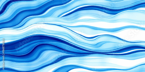 Abstract ocean of flowing turquoise shades, creates an ethereal and artistic ambiance of fluid movement.