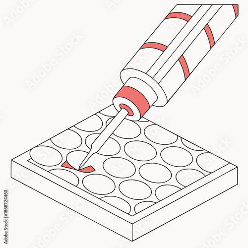 Advanced Ceramic Composite Materials Structure Microscopic View Illustration for Science and Engineering