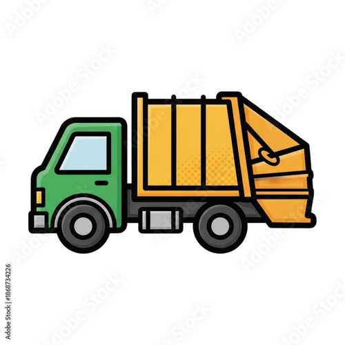 dump truck isolated