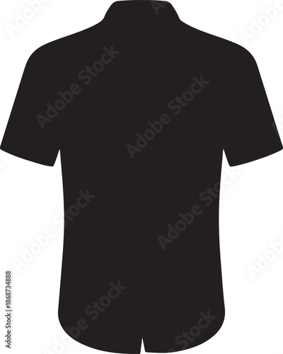 Black short sleeve polo shirt