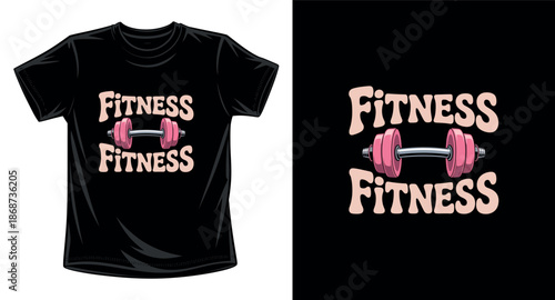 Gym graphic vector art t-shirt design print template