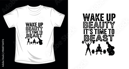 Gym graphic vector art t-shirt design print template